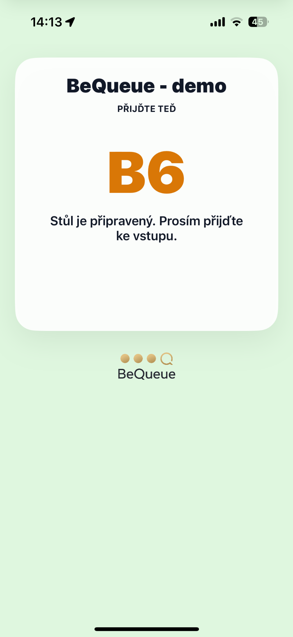 BeQueue výzva hostovi